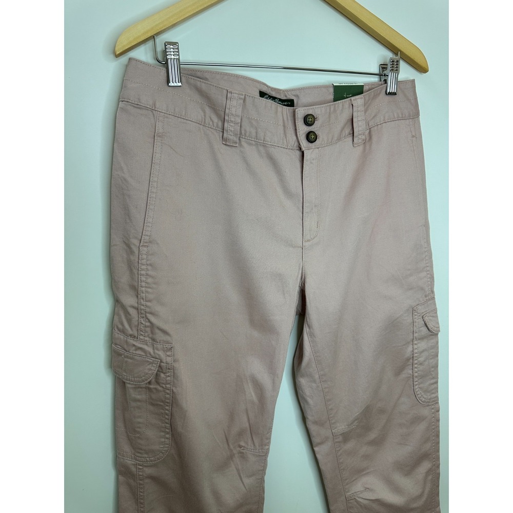 Eddie Bauer Dusty Rose Pink Cotton Twill Cargo Utility Pants Size 10 NWOT Hiking - Picture 3 of 13